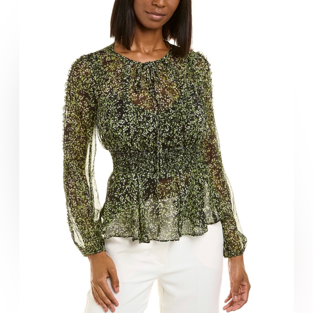 Brand new, tag on, green Mikael Aghal top
